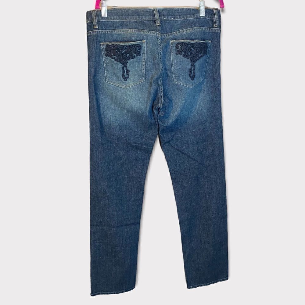 Calvin Klein Skinny Jeans Embroidered Pocket Size 10